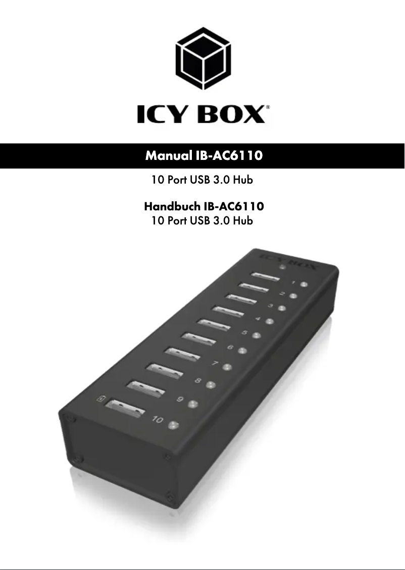 Page n°1 - Manuel utilisateur Icy Box IB-AC6110