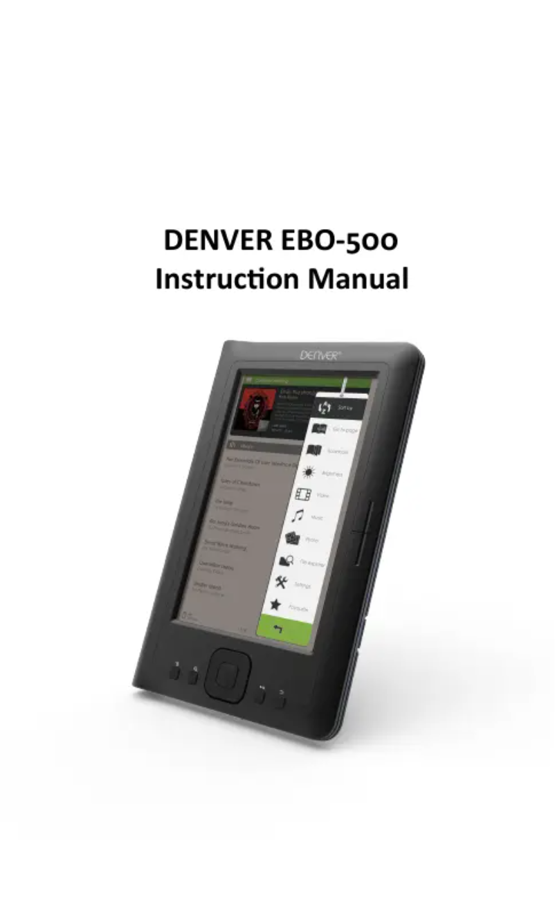 Page n°1 - Manuel utilisateur Denver EBO-500