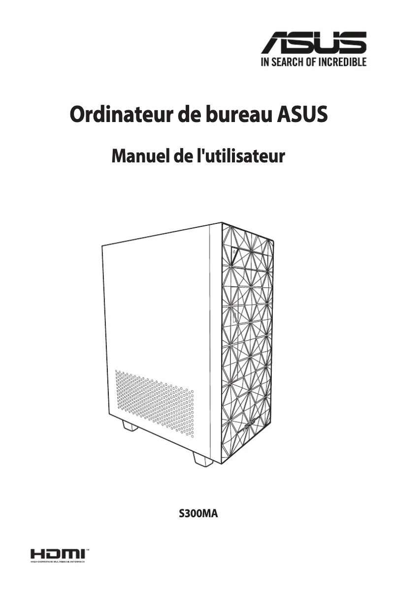Image de la première page du manuel de l'appareil S300MA