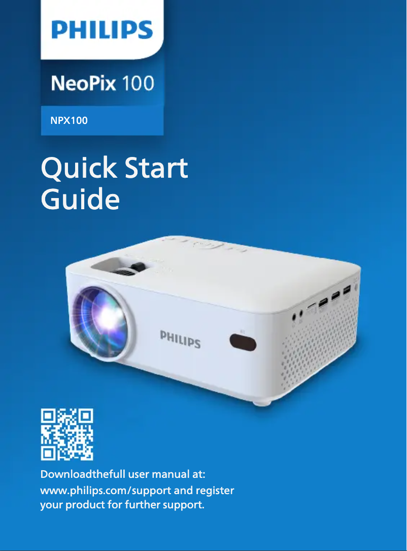 Page n°1 - Manuel utilisateur Philips NeoPix 100