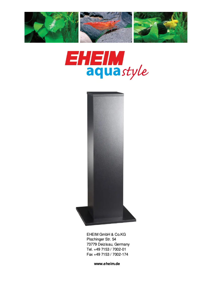 Image de la première page du manuel de l'appareil aquastyle 35