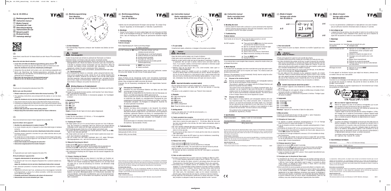 Página 1 del manual Manual de usuario TFA 60.3550.01