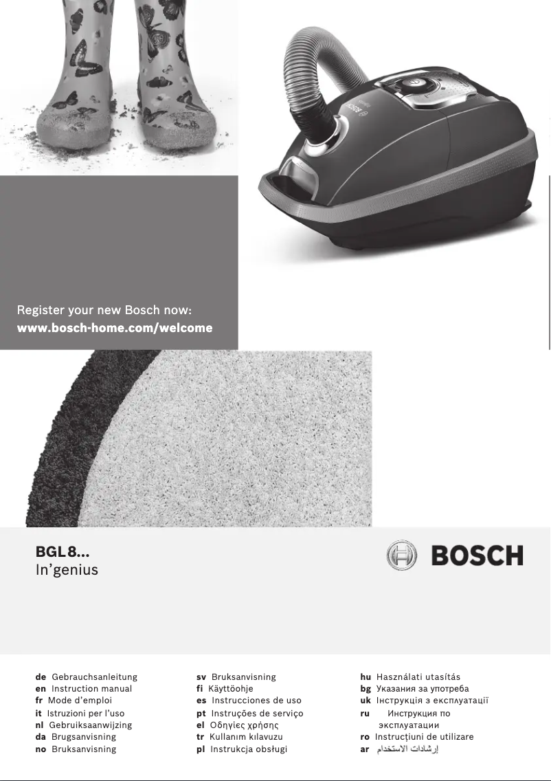 Page 1 de la notice Manuel utilisateur Bosch In'genius ProPerform BGL8ALL1