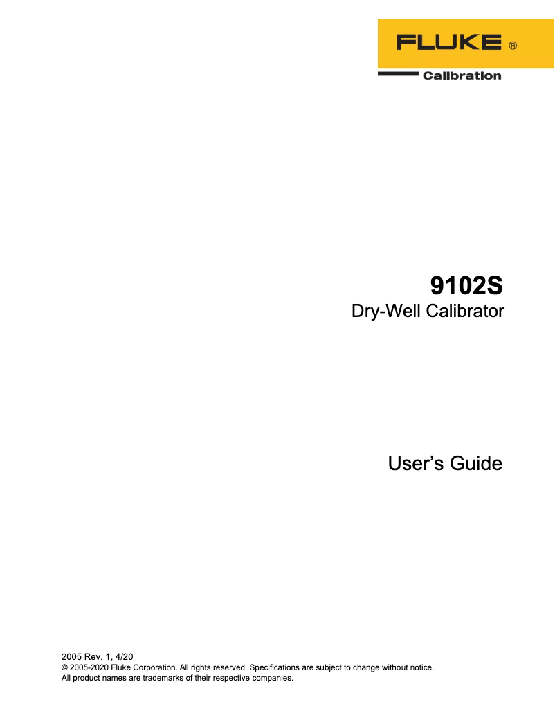 Image de la première page du manuel de l'appareil 9102S