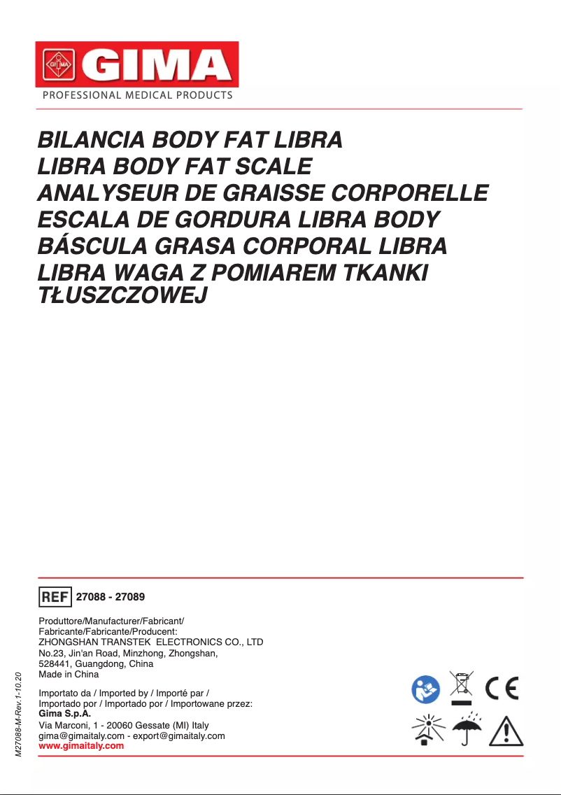 Página 1 del manual Manual de usuario GIMA 27089