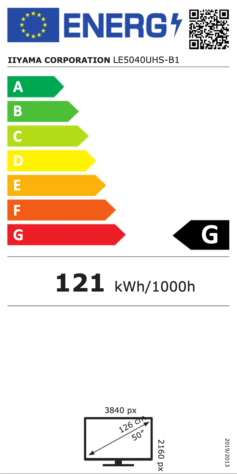 Image de la première page du manuel de l'appareil ProLite LE5040UHS-B1