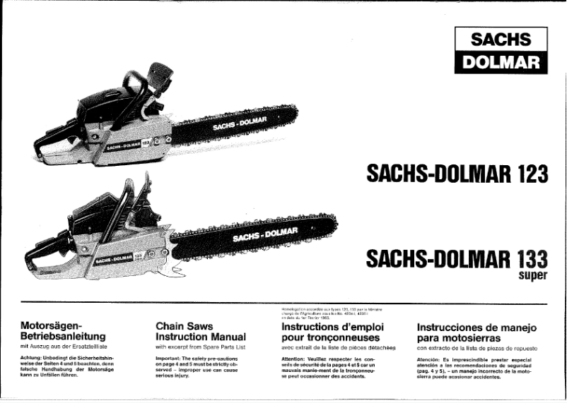 Image de la première page du manuel de l'appareil 123