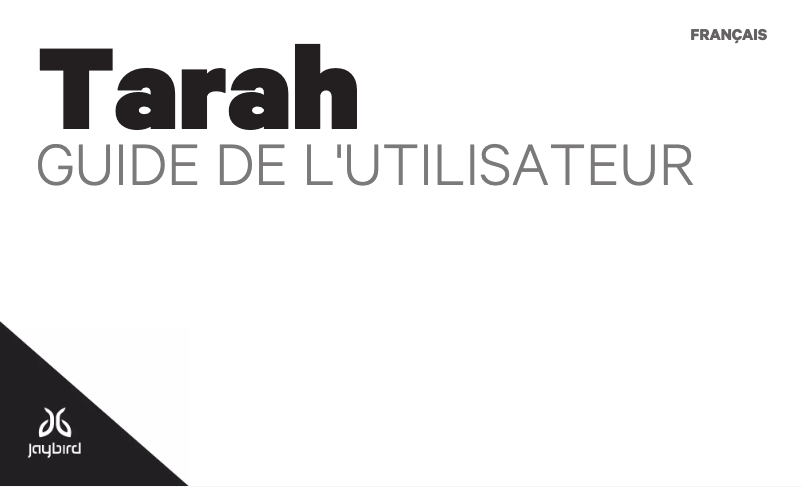 Image de la première page du manuel de l'appareil Tarah