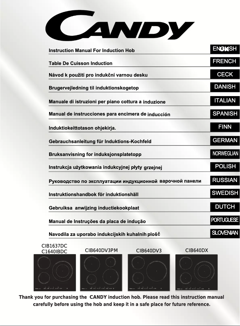Image de la première page du manuel de l'appareil CIB640DX