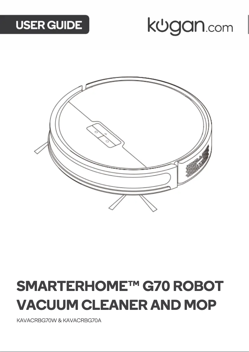 Page 1 de la notice Manuel utilisateur Kogan KAVACRBG70A