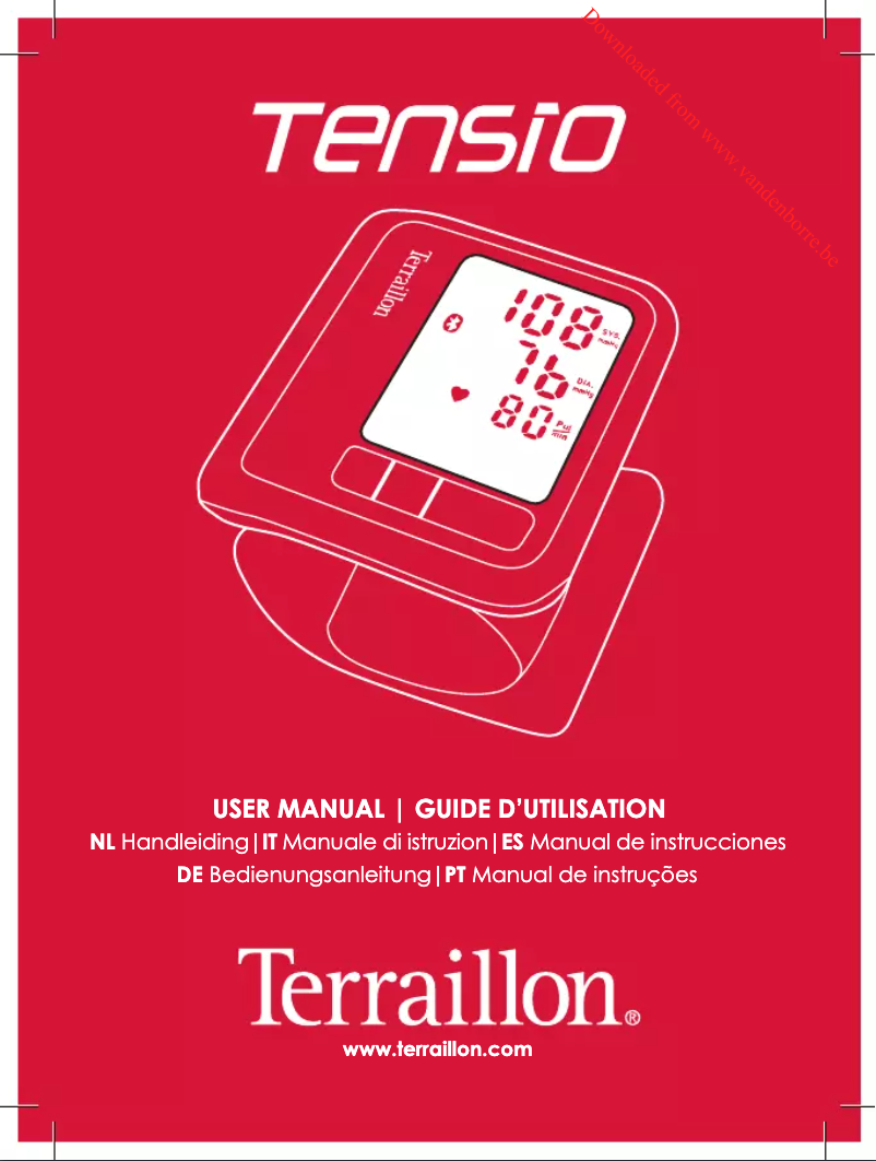 Page 1 de la notice Manuel utilisateur Terraillon Tensio