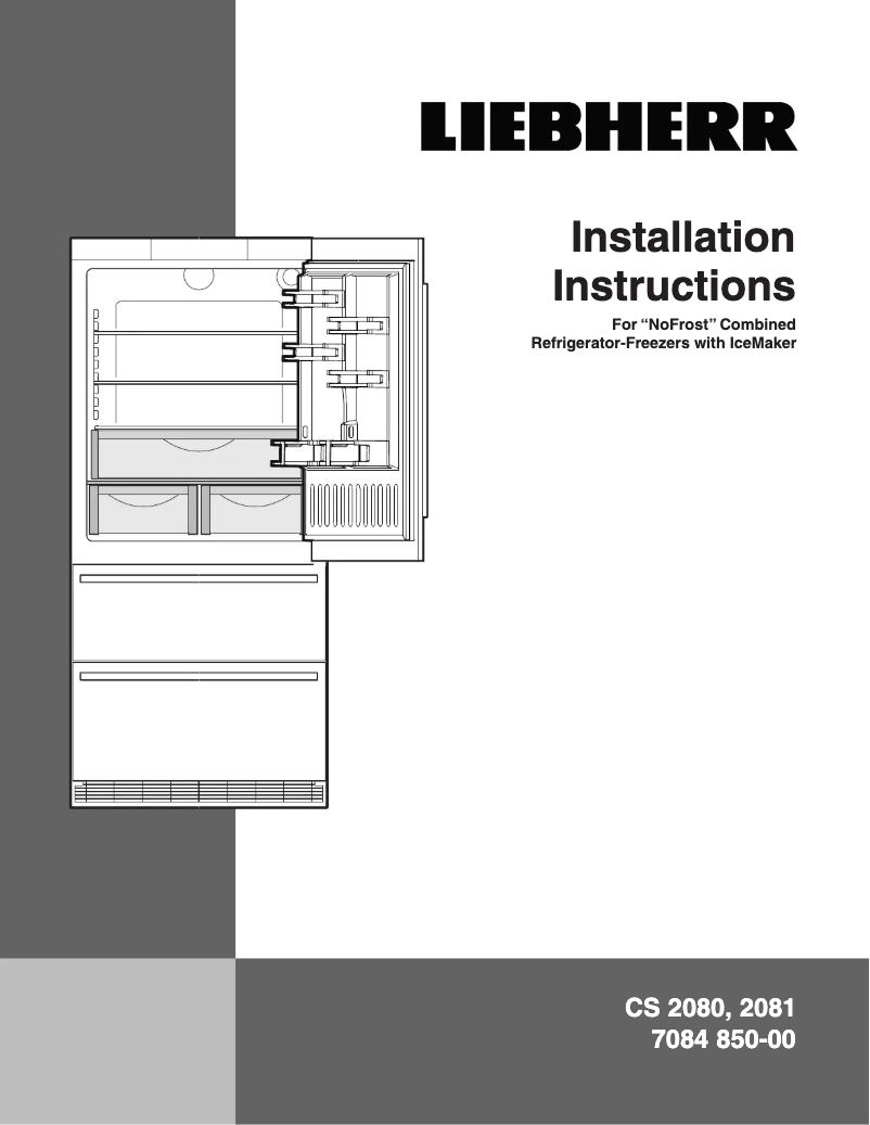 Page n°1 - Instructions / montage Liebherr CS 2080