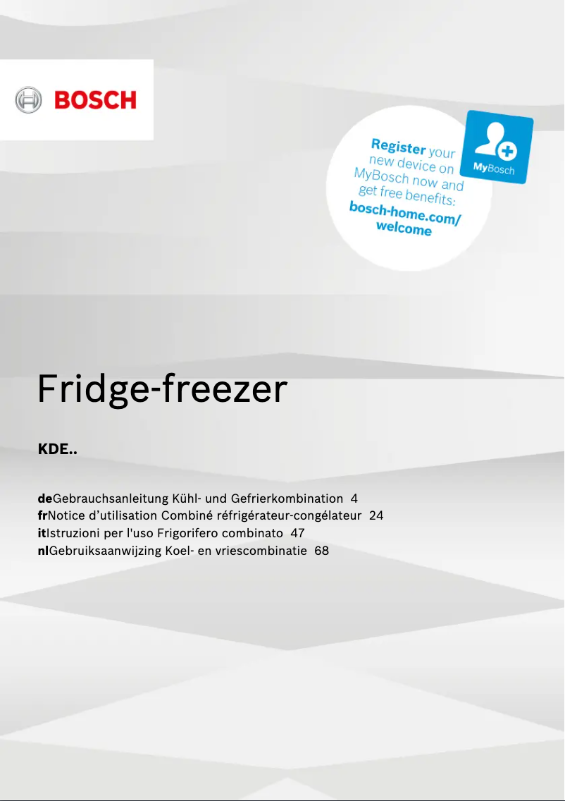 Image de la première page du manuel de l'appareil KDE33AI40