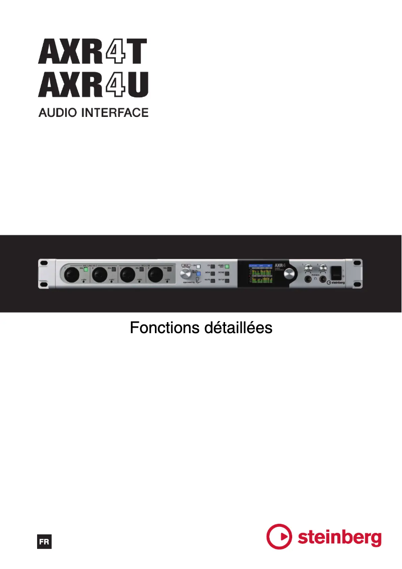 Page n°1 - Manuel utilisateur Steinberg AXR4U