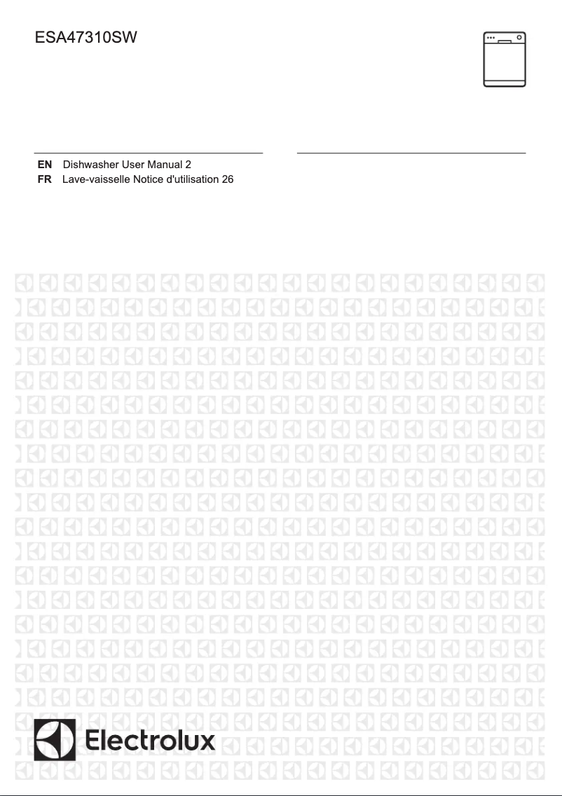 Page 1 de la notice Manuel utilisateur Electrolux ESA47310SW
