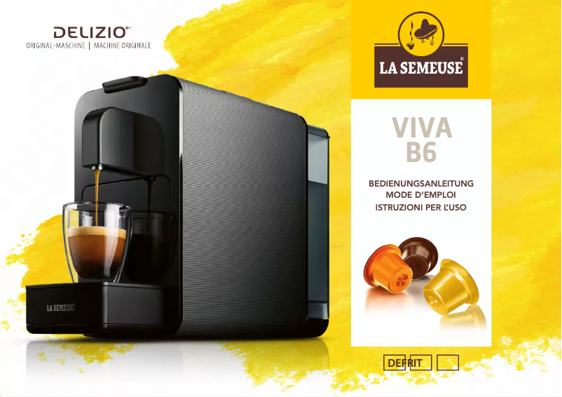 Page 1 de la notice Manuel utilisateur Delizio Viva B6