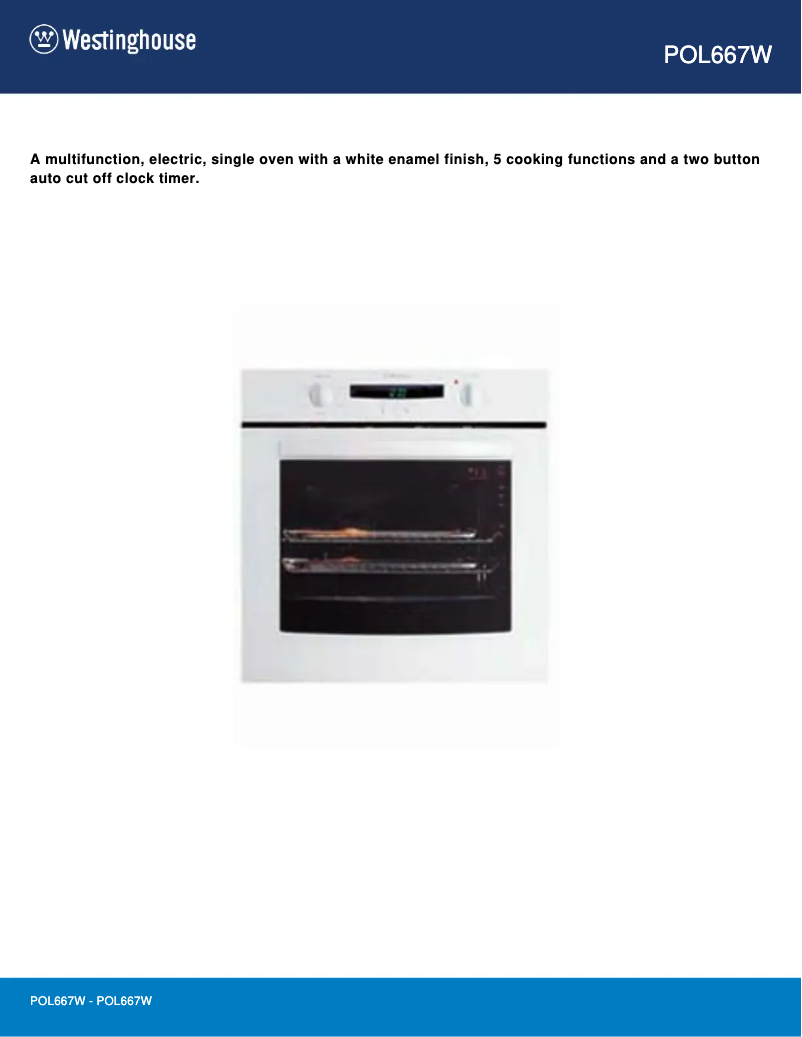 Image de la première page du manuel de l'appareil POL667W