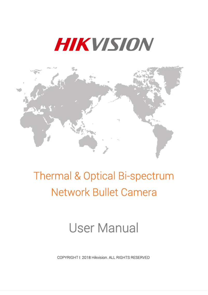 Page 1 de la notice Manuel utilisateur Hikvision DS-2TD2866-25/V1