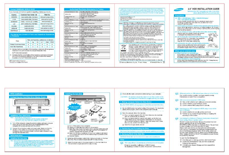 Page n°1 - Manuel utilisateur Samsung HN-M160MBB