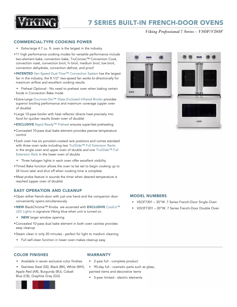 Image de la première page du manuel de l'appareil VDOF7301SS