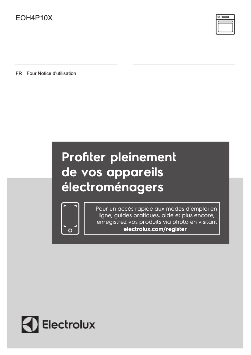 Page n°1 - Manuel utilisateur Electrolux EOH4P10X
