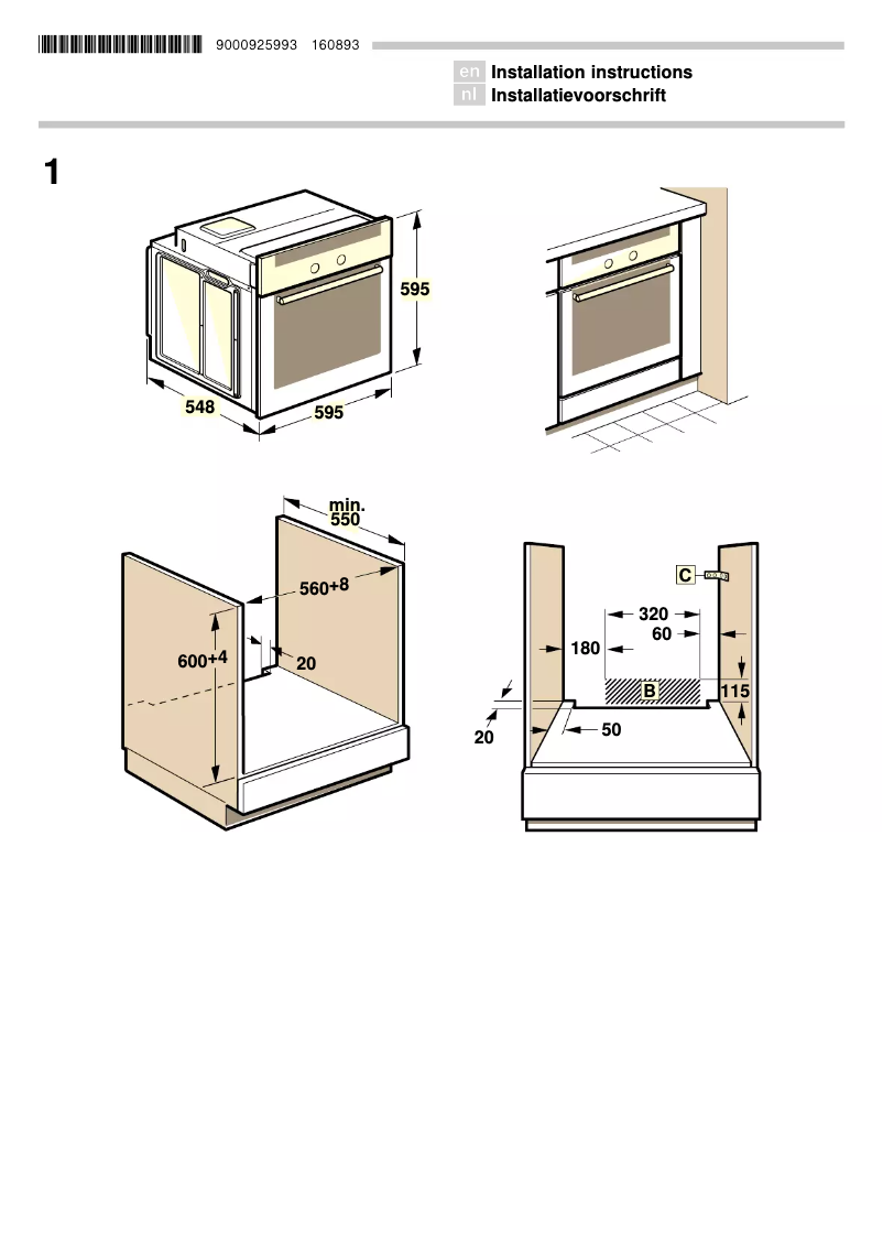 Page 1 de la notice Manuel utilisateur Belion HBO608R20