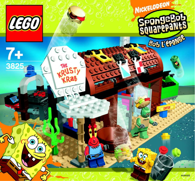 Página 1 del manual Instrucciones visuales Lego Spongebob 3825