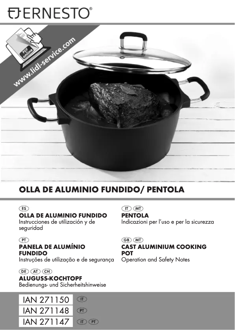 Imagen de la primera página del manual del dispositivo IAN 271147