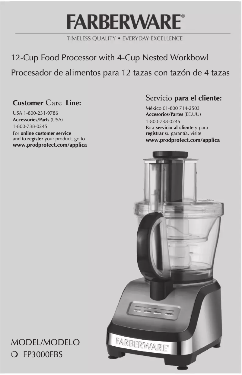 Image de la première page du manuel de l'appareil FP3000FBSC