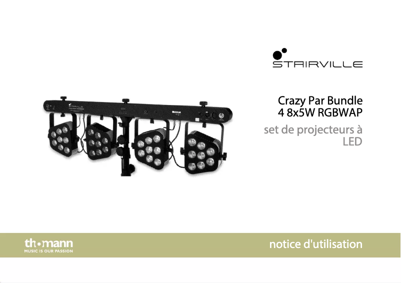 Image de la première page du manuel de l'appareil Crazy Par Bundle 4 8x5W RGBWAP