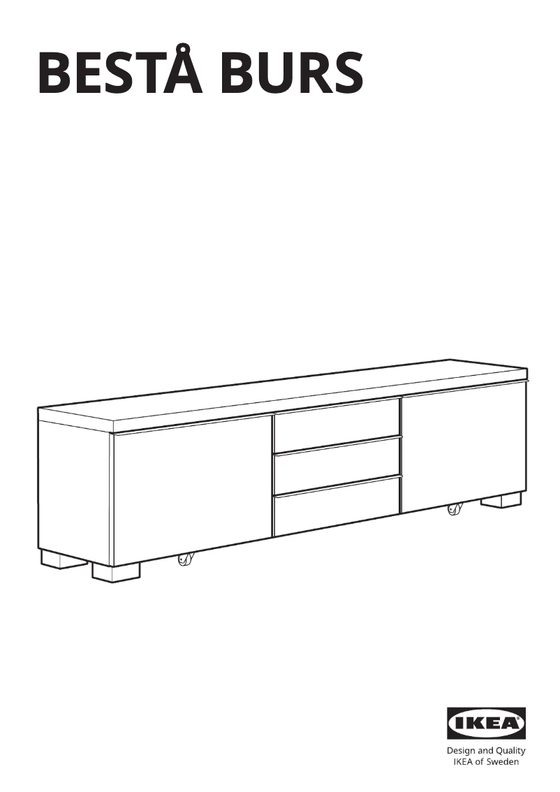 Image de la première page du manuel de l'appareil BESTÅ BURS 305.478.62