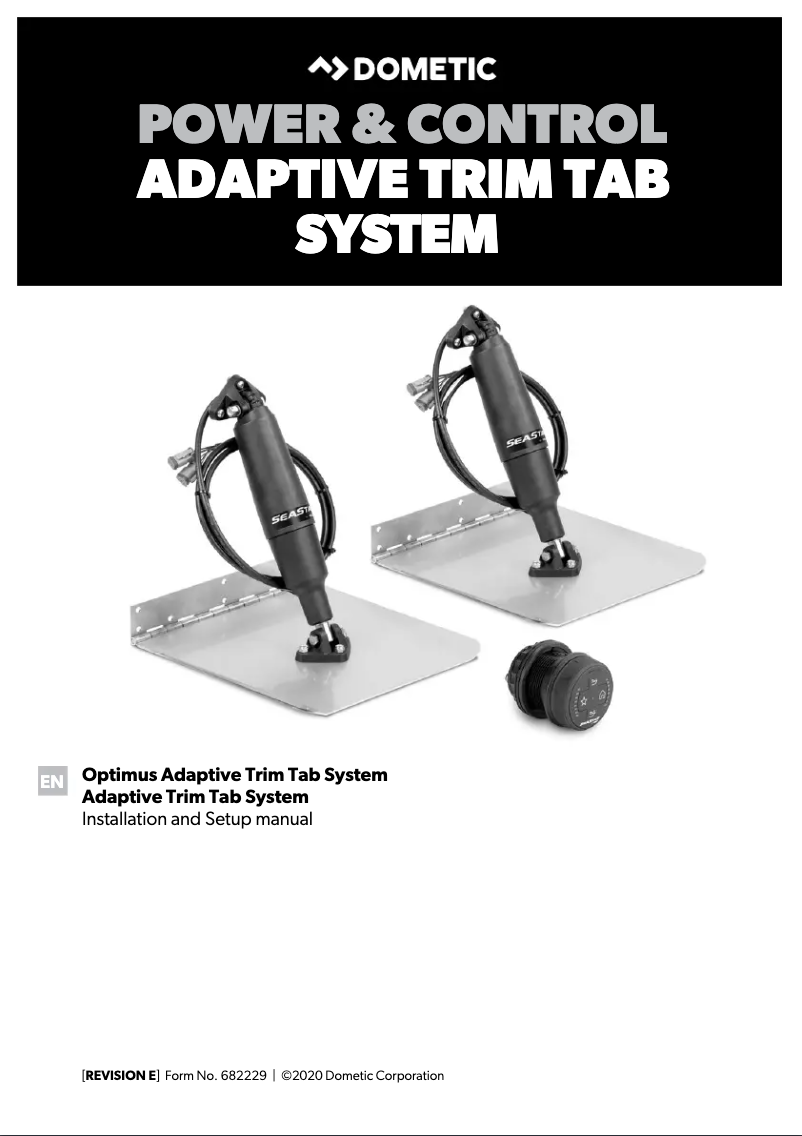 Página 1 del manual Manual de usuario Dometic Adaptive Trim Tab System