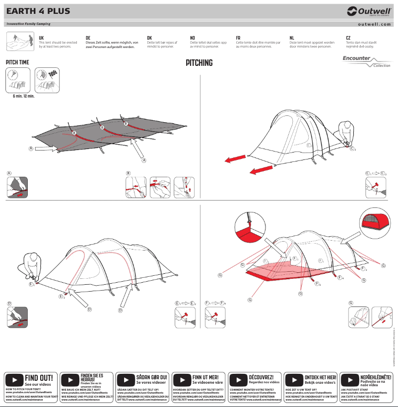 Page n°1 - Manuel utilisateur Outwell Earth 4 Plus