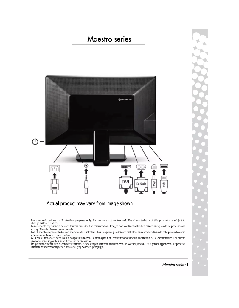 Image de la première page du manuel de l'appareil Maestro 222DX