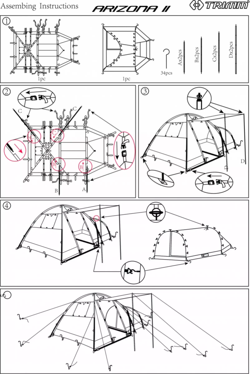 Page 1 de la notice Manuel utilisateur Trimm Arizona II