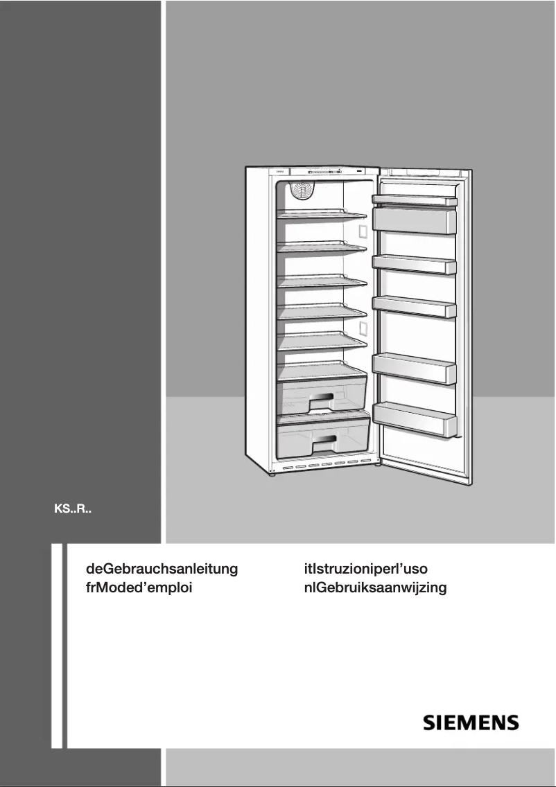Page n°1 - Manuel utilisateur Siemens KS38RX31
