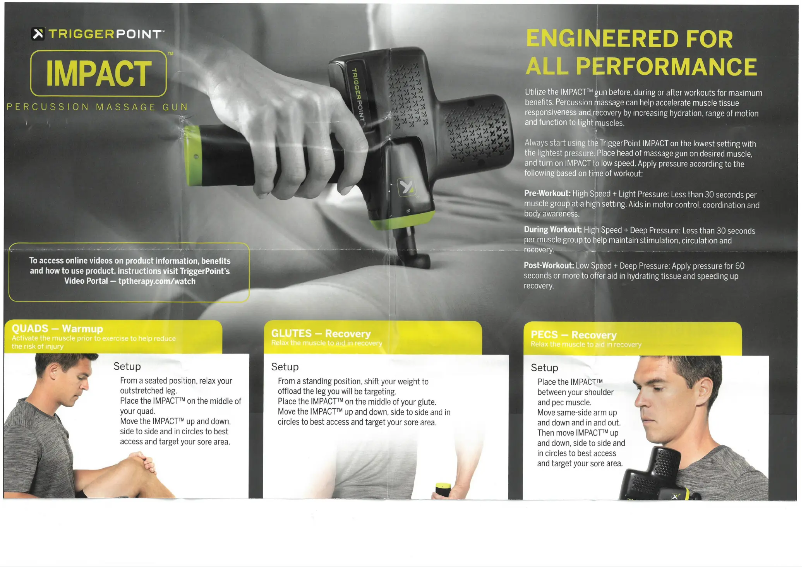 Image de la première page du manuel de l'appareil Impact