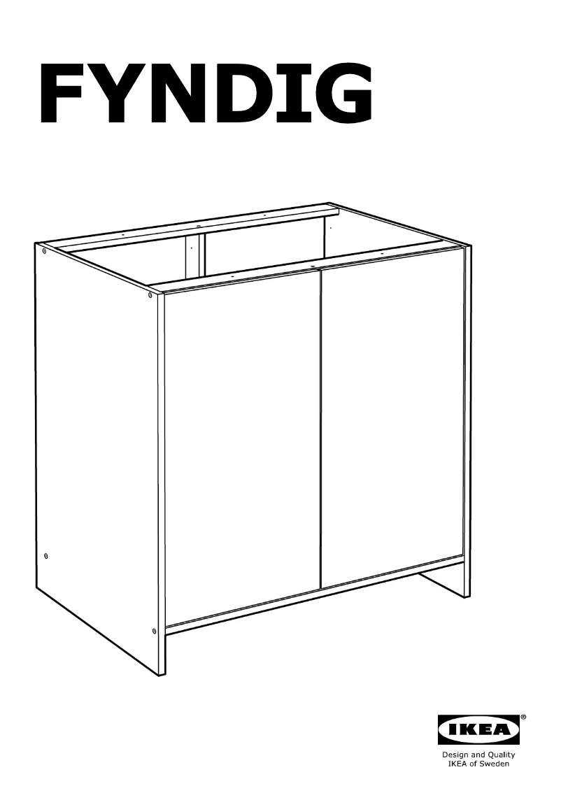 Página 1 del manual Manual de instrucciones Ikea FYNDIG