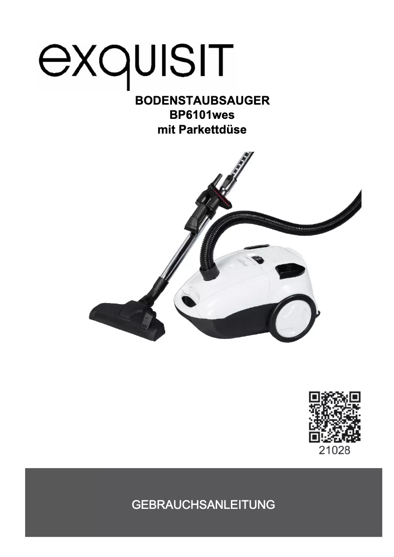 Página 1 del manual Manual de usuario Exquisit BP 6101 wes