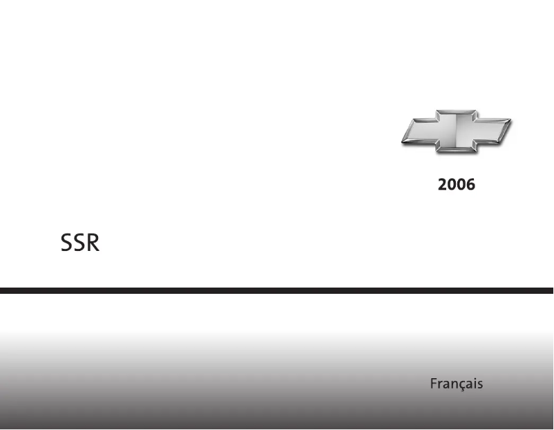 Image de la première page du manuel de l'appareil Ssr (2006)