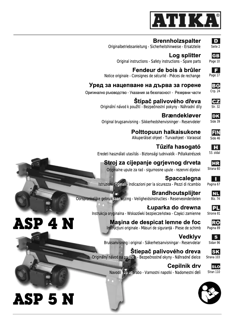 Page 1 de la notice Manuel utilisateur ATIKA ASP 4 N