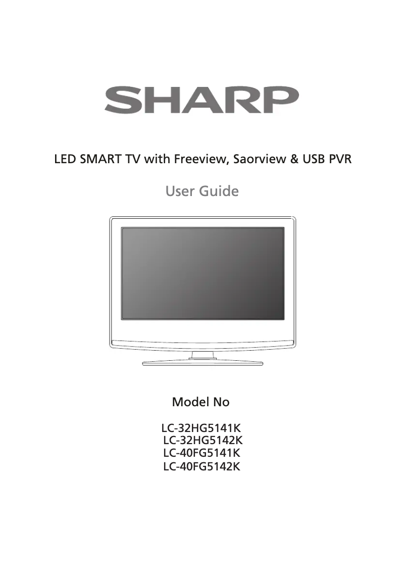 Page 1 de la notice Manuel utilisateur Sharp LC-40FG5141K