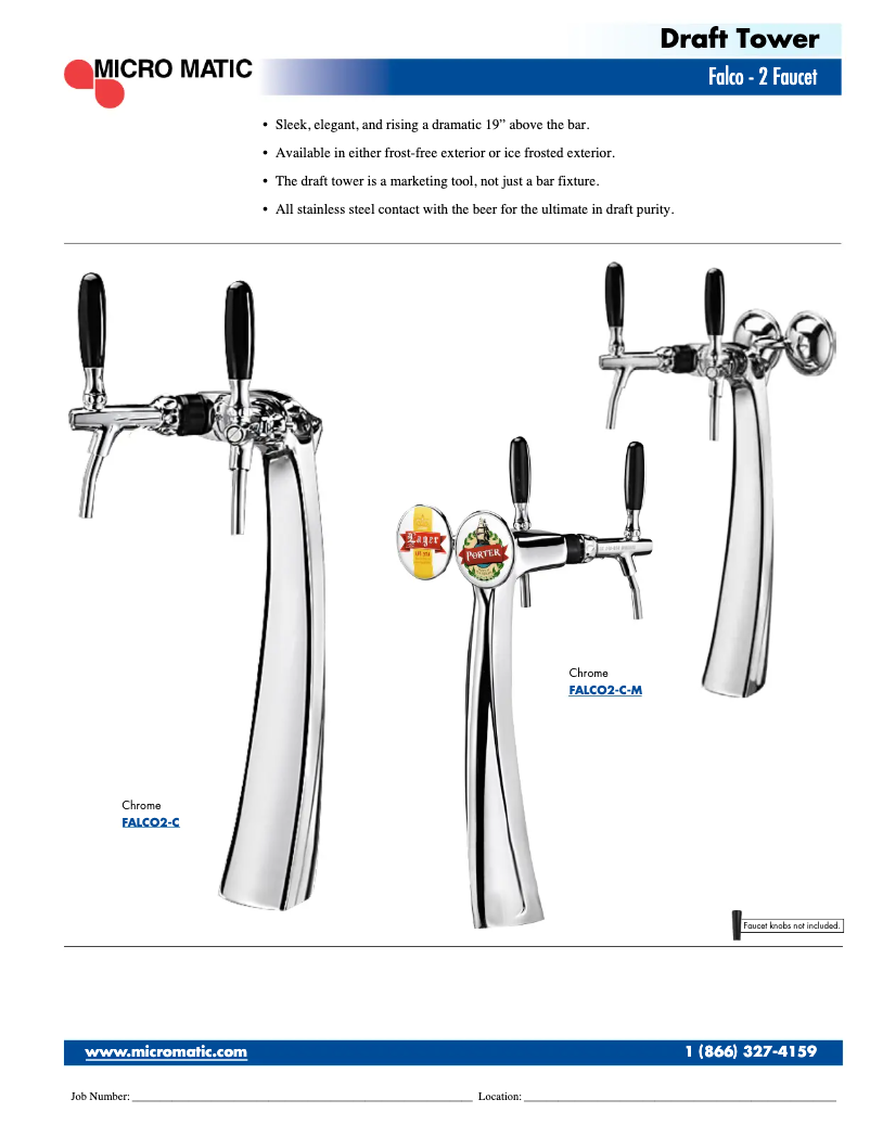 Page 1 de la notice Manuel utilisateur Micro Matic FALCO2