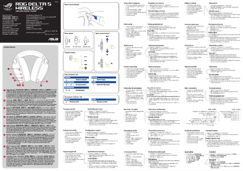 Image de la première page du manuel de l'appareil ROG Delta S Wireless