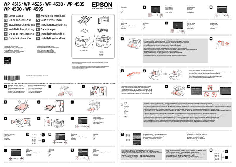 Page n°1 - Manuel utilisateur Epson WorkForce Pro WP-4590