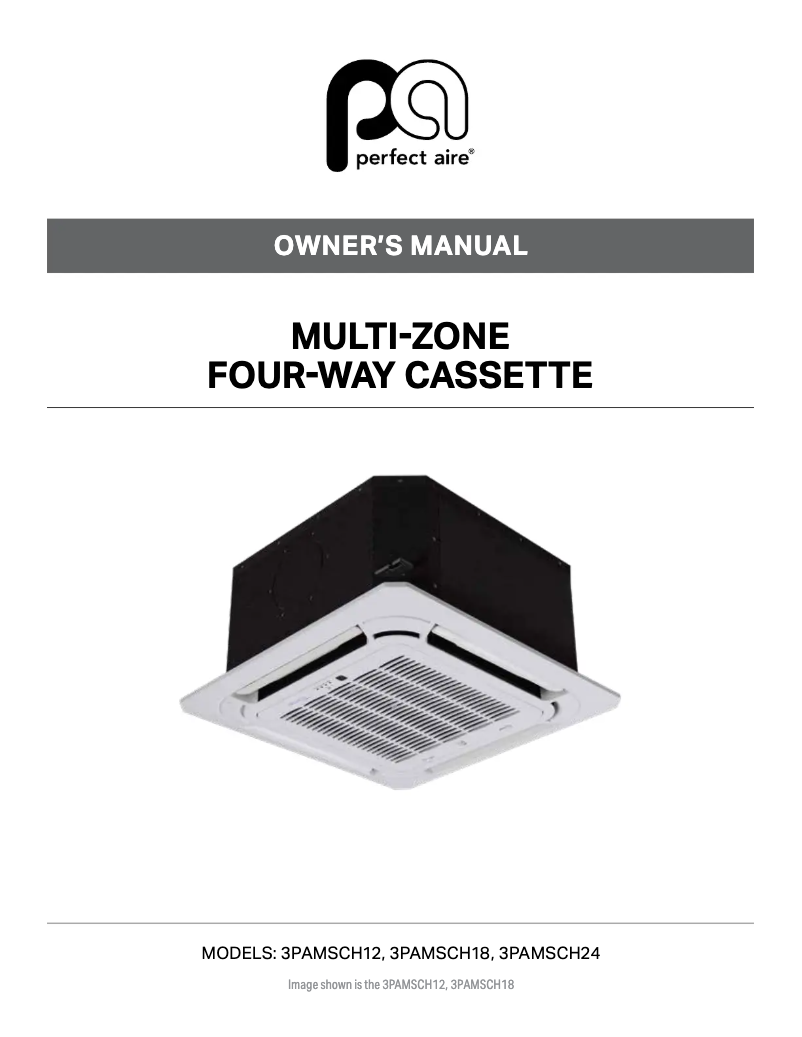 Page 1 de la notice Manuel utilisateur Perfect Aire 3PAMSCH24