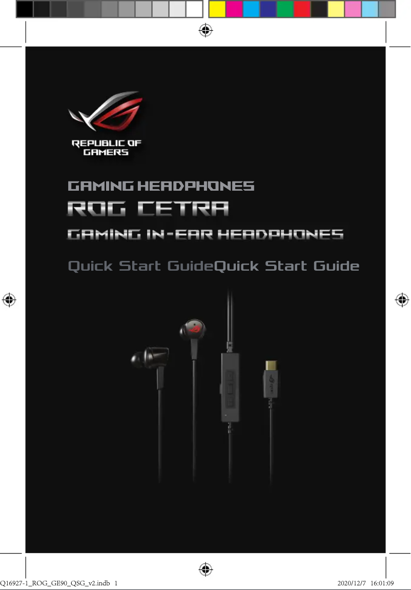 Page n°1 - Manuel utilisateur Asus ROG Cetra