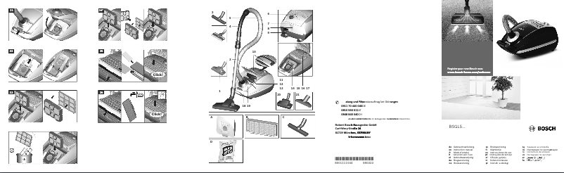 Page 1 de la notice Manuel utilisateur Bosch BSGL5ZOOM