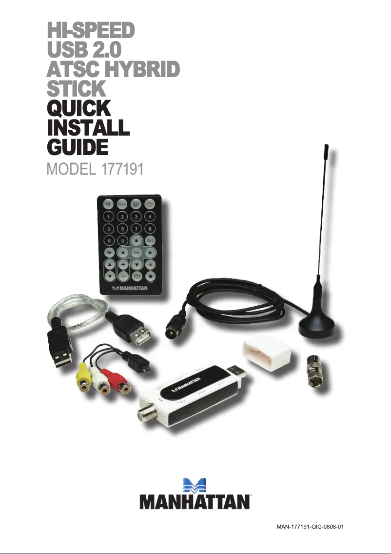 Page 1 de la notice Manuel utilisateur Manhattan 177191