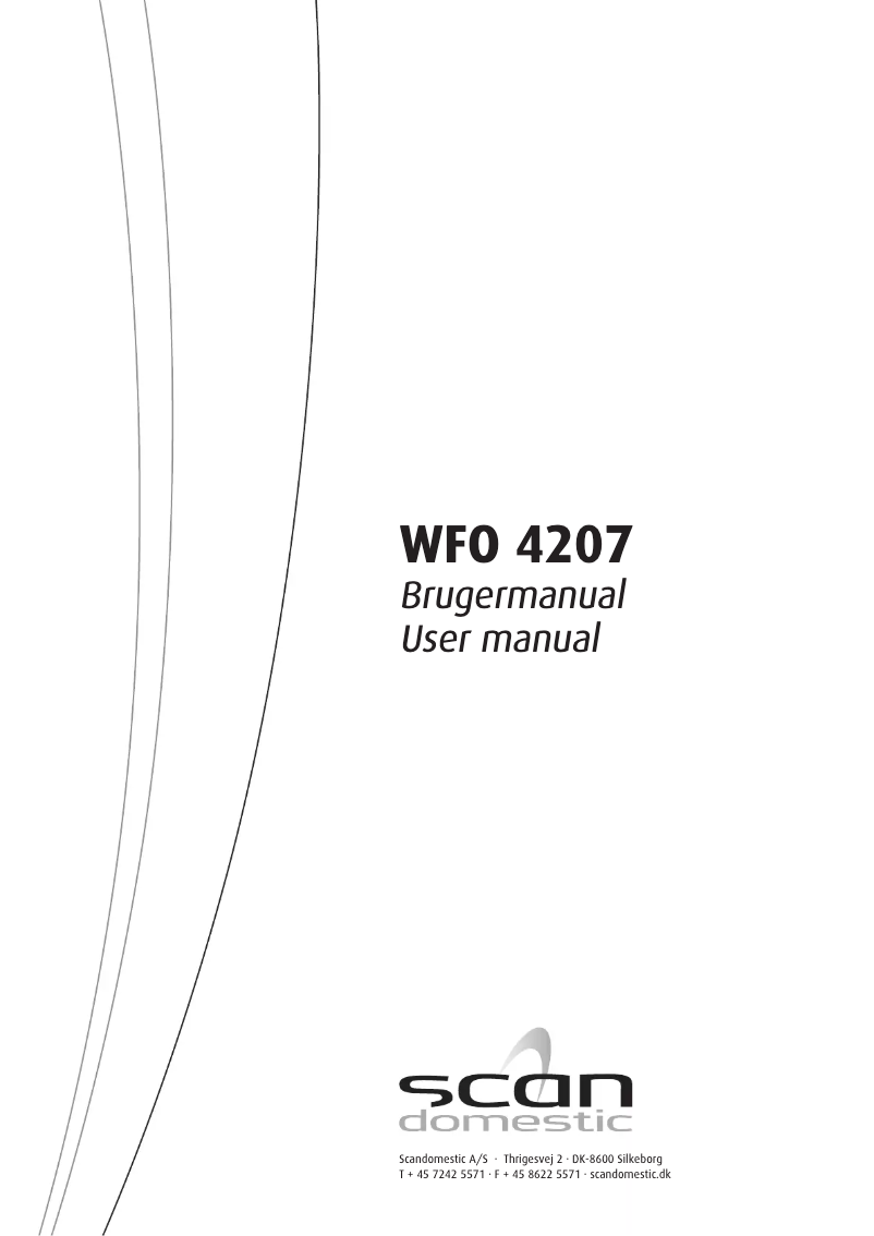 Image de la première page du manuel de l'appareil WFO 4207